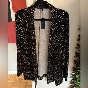 Amanda Green Black and White Polka Dot Women's cardigan size XL